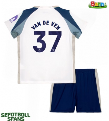 Tottenham Hotspur Micky van de Ven #37 Hemmaställ Barn 2025-26 Kortärmad (+ Korta byxor)